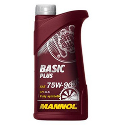 Трансмиссионные масла и жидкости ГУР: Mannol Син. масло для переднепр. авто. Basic Plus GL4 75W90 , Синтетическое | Артикул 4036021104157