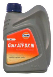 Трансмиссионные масла и жидкости ГУР: Gulf ATF DX III , Полусинтетическое | Артикул 8717154952483