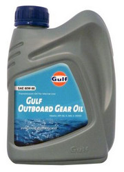 Трансмиссионные масла и жидкости ГУР: Gulf Outboard Gear Oil 80W-90 , Минеральное | Артикул 8717154953206