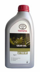 Трансмиссионные масла и жидкости ГУР: Toyota Gear Oil LV 75 W MT , Синтетическое | Артикул 0888581001